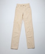 Deadstock Vintage 80s 90s Calvin Klein Womens 28 Straight Leg Jeans Beig... - $83.35 CAD