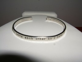 John 15:12 My Command Love Each Other As I Have Loved You Cuff Bracelet (New) - £8.50 GBP