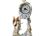 Vintage Angels In The Clouds Dreamy Mystic Working Resin Clock Swinging ... - £39.95 GBP