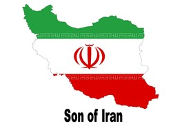 Son of Iran Iranian Country Map Flag Poster High Quality Print - $128.34 MXN+