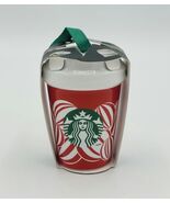 Starbucks Mini Cup Christmas Holiday Ceramic Ornament Pepermint New 2024... - $550.85 MXN