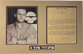 John Grisham signed The Pelican Brief- JSA #SS17743 -Page 1 w/ 8x10 Photo Matted - £67.12 GBP