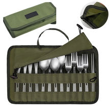 Cutlery Bag Portable Camping Kitchen Cooking Utensil Set Kitchenware Set... - £23.98 GBP