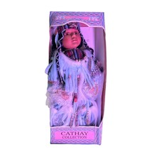 Cathay Collection 14 in Native American Doll in Fringed Outfit and Full Regalia - £21.79 GBP
