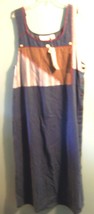 Radical Rags Blue Jean Denim with Gingham Jumper Dress NWT Sz M - £21.17 GBP