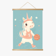 Una the Dunking Unicorn Wood Frame Hanger by DLJ - $39.99