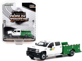 2018 Chevrolet Silverado 3500HD Dually Service Truck White and Green &quot;Waste Man - £15.28 GBP