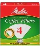 COFFEE MAKER FILTERS WHITE #4 Cone Style 8 10 12cUp CoffeeMaker MELITTA ... - $412.77 MXN
