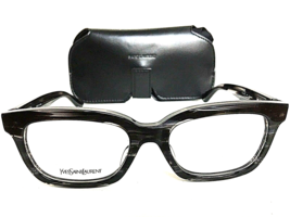 New Yves Saint Laurent YSL 4030J 975 Gray Havana 53mm Men&#39;s Eyeglasses Japan - £133.89 GBP
