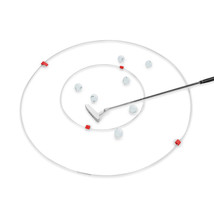 David Leadbetter Putting Hoops 30 Inch &amp; 18 inch. Golf Practice Aid. - $28.34
