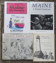 4 books Village Down East, Maine a Peopled Landscape, Bert and I, Dictio... - $28.00