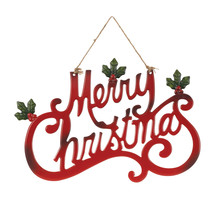 Cut Metal Merry Christmas Sign 19&quot;L - $956.50 MXN