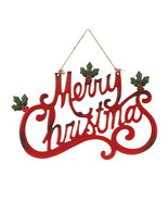 Cut Metal Merry Christmas Sign 19&quot;L - $50.75