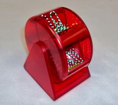 Paper Clip Dispenser ~ Red Plastic Ferris Wheel, 5 Compartments wDecorat... - $7.79