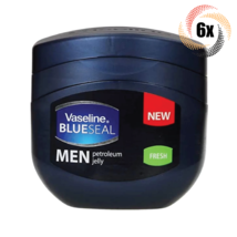 6x Jars Vaseline Blue Seal Men&#39;s Fresh Petroleum Jelly | 3.4oz | Fast Shipping! - £17.46 GBP