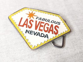 Fabulous Las Vagas Nevada Enameled Belt Buckle - $16.94