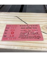 Football Ticket Stub 1956 North Texas Vs Abilene Christian College Used ... - $30.84 CAD
