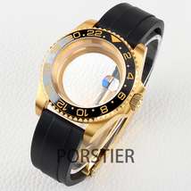 Gold  Watch Case Stainless stee 40mm for Sub Gmt NH34 NH35 NH36 Automati... - $51.99+