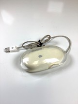 Original Apple Macintosh Pro Mouse M5769 White Clear USB Wired Optical TESTED - £7.58 GBP