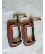 Vintage Judd 2" &amp; Stanley 2"  Steel C Clamp's - $19.99