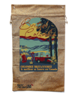 BRITISH COLUMBIA MARIJUANA BURLAP BAG pot leaf wall travel canada 50 STR... - $21.86 CAD