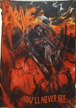 GRAVE You&#39;ll Never See... FLAG CLOTH POSTER BANNER CD DEATH METAL - $20.00