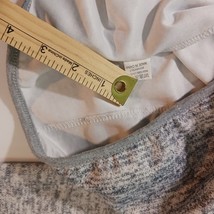 Men 1/4 Snap Button Cotton Gray & Brown Pullover Drawstring Hoodie Sweatshirt XL image 6