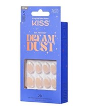 KISS Gel Fantasy Dream Dust Glue On Nails SHORT Unfiltered FD01X - £10.19 GBP