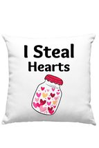 I Steal Hearts Pillow, Valentine Pillow, Funny Sayings Pillow - £23.32 GBP