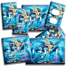 Mermaid Dolphins Oc EAN Fantasy Light Switch Outlet Wall Plate Aquarium Art Decor - £14.15 GBP+