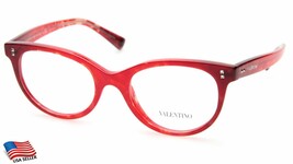 NEW VALENTINO VA 3009 5033 HAVANA RED EYEGLASSES FRAME 50-19-140 B40 Italy - £88.40 GBP