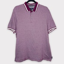 TED BAKER LONDON | maroon &amp; cream polo shirt | MEN&#39;S size US 2XL business casual - £27.07 GBP