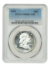 1954 50C PCGS PR68CAM - $1,273.13