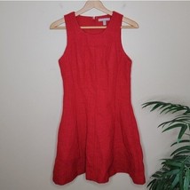 Banana Republic Factory | Red Textured Sleeveless A-line Dress, womens size 6 - £13.70 GBP