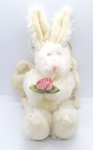 Boyds Bear Bunny Rabbit Angel Celeste Pink Rose 1990 Jointed Tags - $9.99