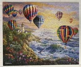 SunsOut Jigsaw Puzzle Summer Glow Art Nicky Boehme 1000 Piece Hot Air Ba... - $14.95