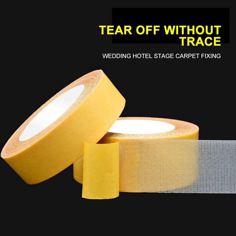 House Home 10/20M Super Sticky Cloth Base Tape For Carpet Floor Double Sided Tap - £19.28 GBP