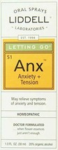 NEW Liddell Homeopathic Letting Go Anxiety Tension Spray 1 Ounce - £15.04 GBP