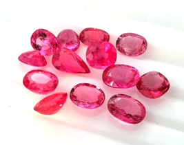 14.85 Ct, 13 pcs Hot Neon glow pink red mahenge spinel from Tanzania - £18,145.38 GBP
