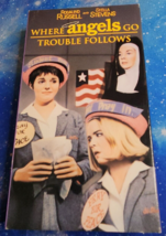 Where Angels Go, Trouble Follows  VHS Movie VCR Video Tape Rosalind Russell - £3.84 GBP