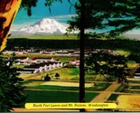 Fort Lewis Et Mt.Rainier TACOMA Wa Unp Chrome Carte Postale T15 - $5.08