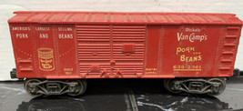 Lionel Trains Car #638-2361 Stokely Van Camp&#39;s Pork &amp; Beans Boxcar CoinBank(868) - £31.55 GBP