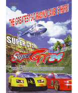 SUPER GT 24 VIDEO ARCADE GAME ADVERTISING FLYER 1996 Vintage Promo Artwork - £19.77 GBP