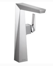 Delta Trillian Single Handle Vessel Bathroom Faucet - Lumicoat Chrome 743-PR-DST - £399.59 GBP