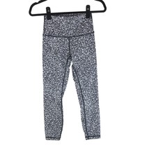 Lululemon Wunder Under Hi-Rise 7/8 Tight Full-On Luxtreme Alpine White Black 4 - £23.10 GBP