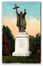 Padre Junipero Serra Monumento Dorato Gate Park San Francisco Unp DB Cartolina - £14.35 GBP