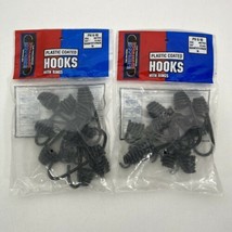 2 Packs 10ea The Original Bungee Plastic Coated Hooks With Rings 6mm PH ... - £11.65 GBP