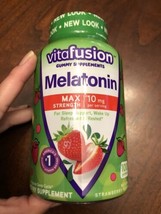 Vitafusion Max Strength Melatonin Gummy Supplement Strawberry Adults 100 Count - $12.19