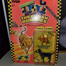 Vintage 1991 The Crash Dummies Hubcat &amp; Bumper Action Figure Tyco HTF se... - £34.73 GBP