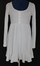 Women&#39;s Wild Fable Size XS Tea Cup Blue Waffle Knit Long Sleeve Dress - $12.99